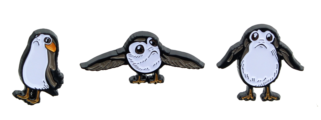TLJ Porg Enamel Collector Pin 3-Pack 2