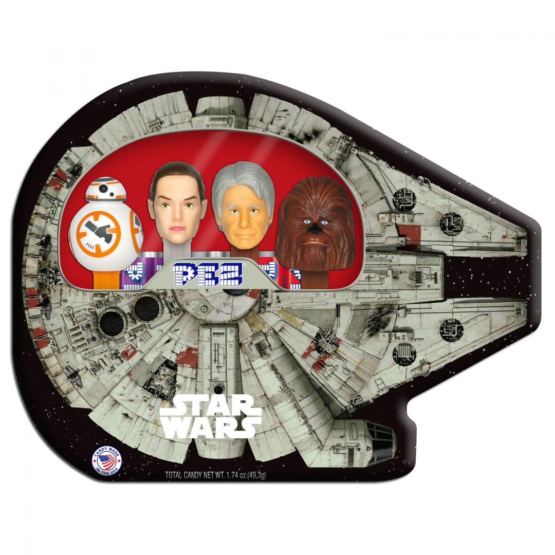 millennium falcon pez tin