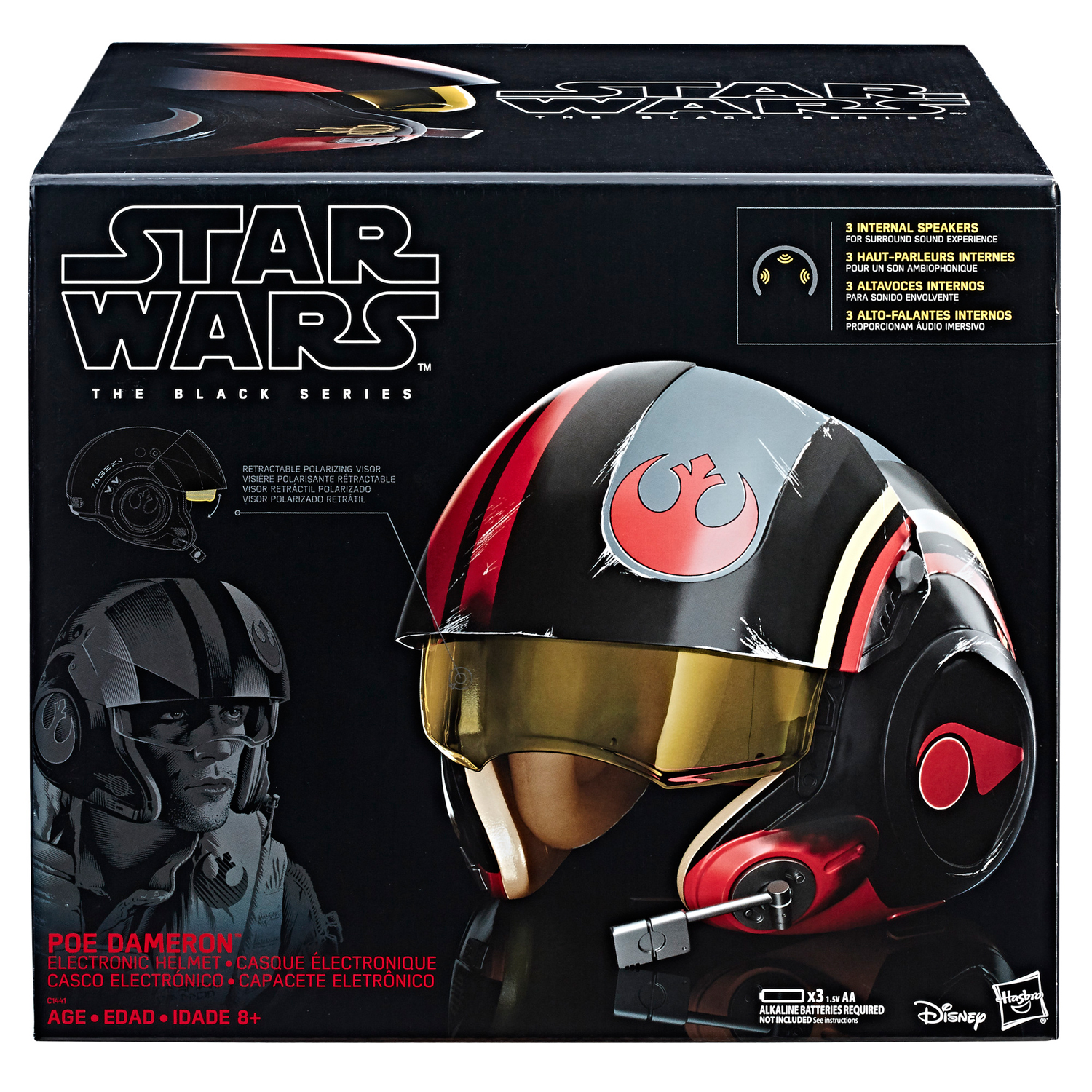 FA Poe Dameron Electronic X-Wing Pilot Helmet 1