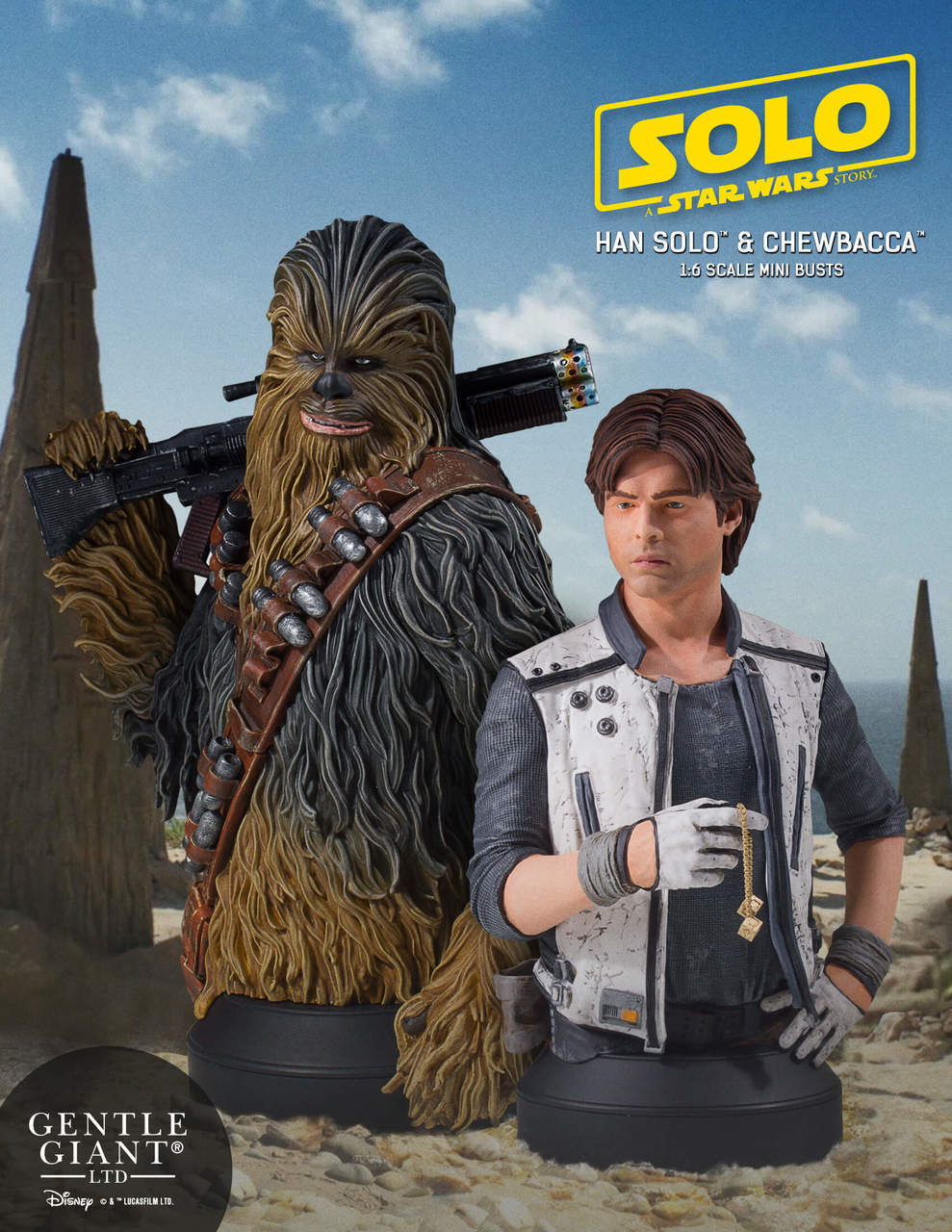 Solo: ASWS Han and Chewbacca Mini Bust Bundle 1