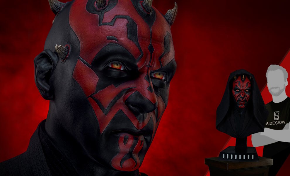New Phantom Menace Darth Maul Life-Size Bust available for pre-order!