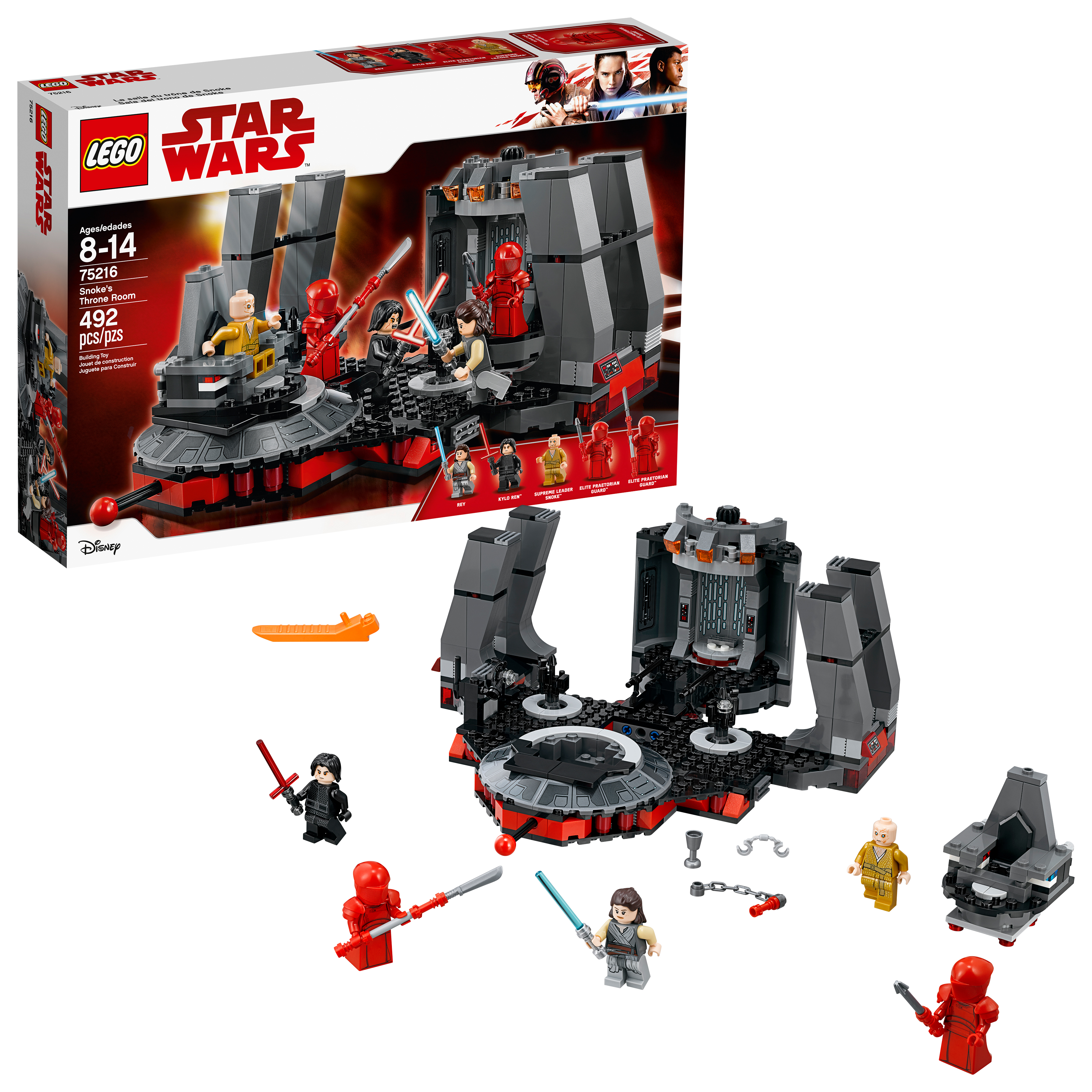 TLJ Snoke's Throne Room Lego Set