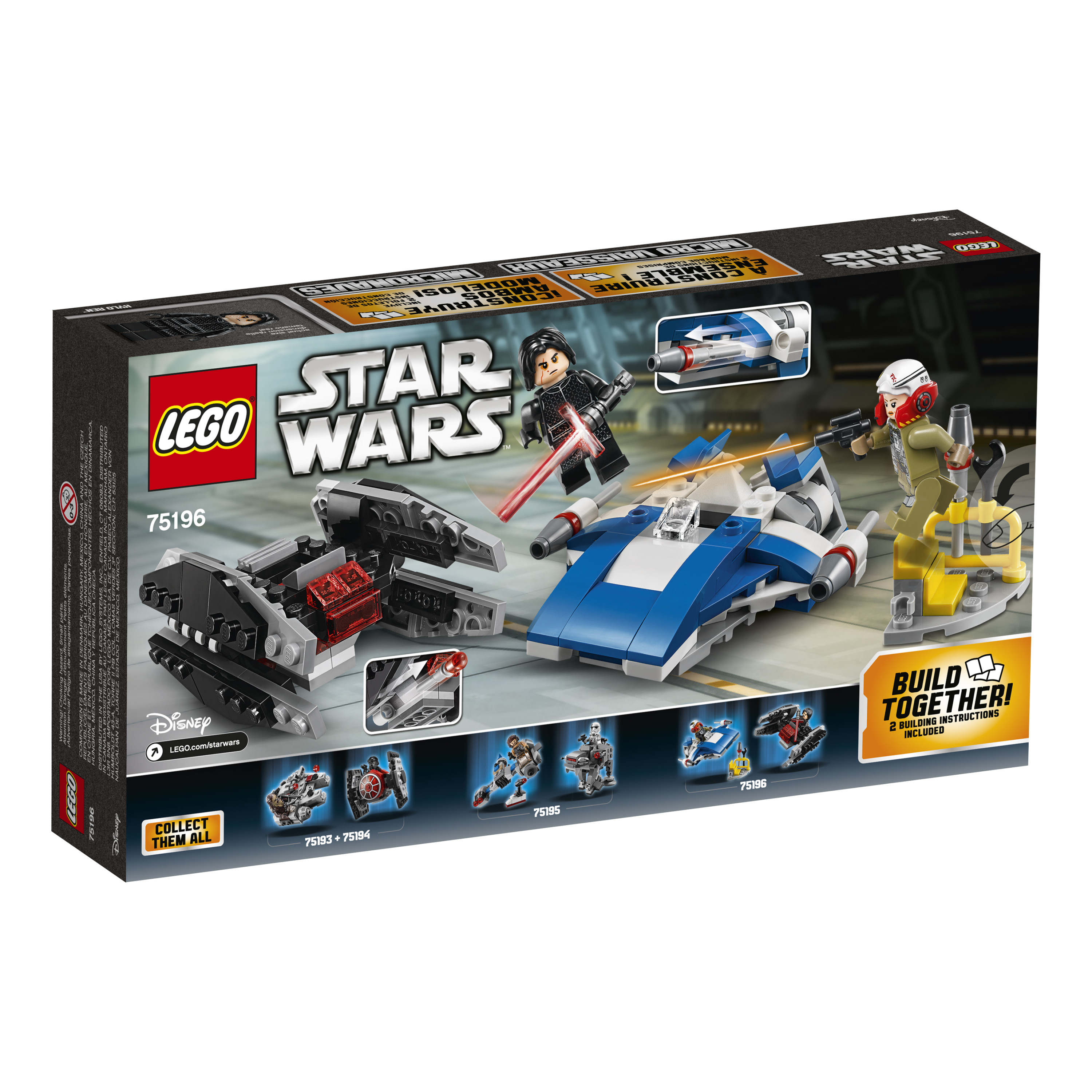 TLJ A-Wing vs. TIE Silencer Microfighter Lego 2-Pack 2