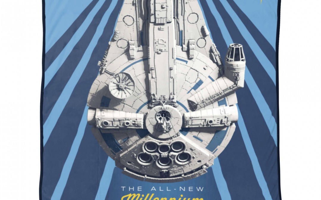 New Solo Movie Millennium Falcon Vehicle Throw Blanket now available!