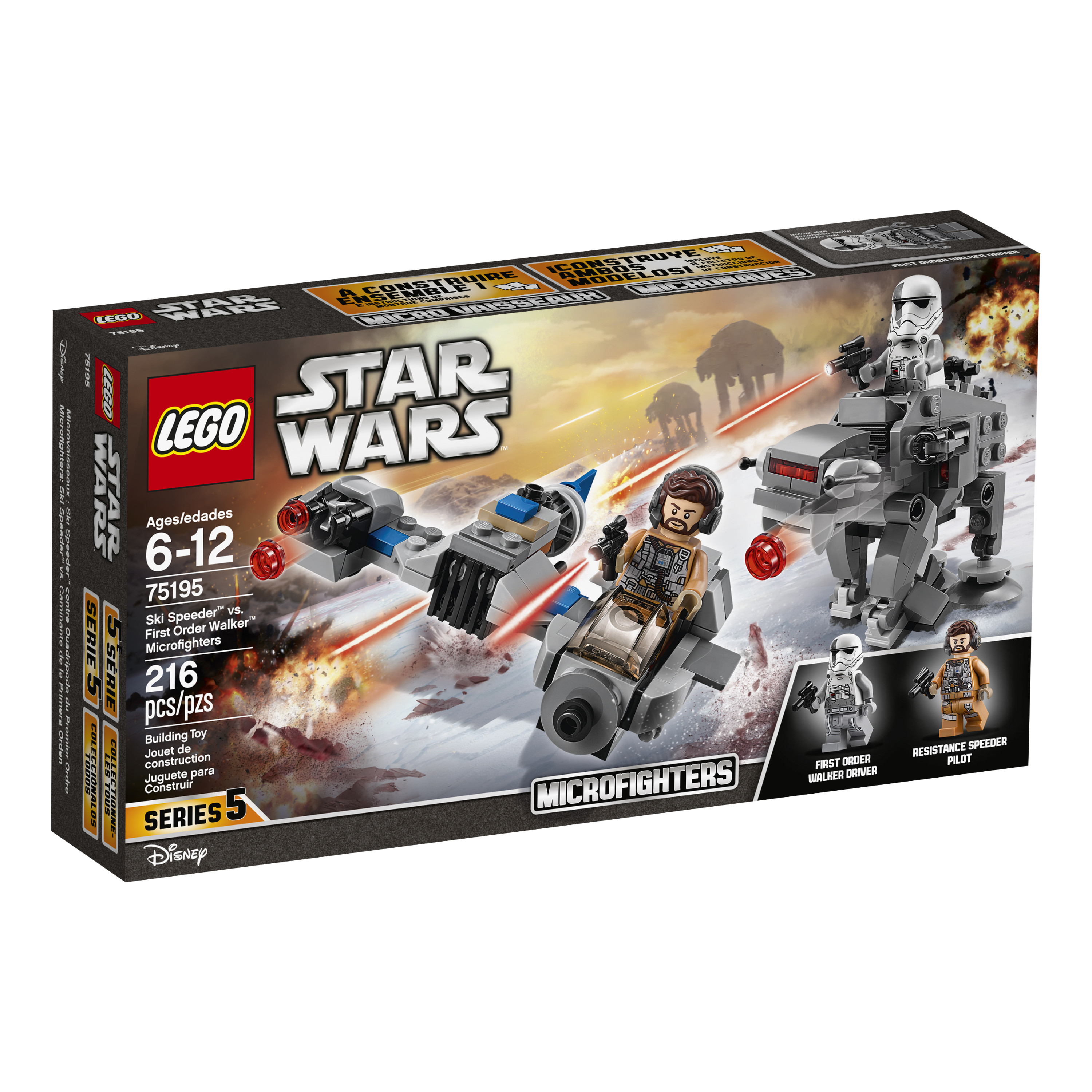 TLJ Ski Speeder vs. First Order Walker Microfighter 2-Pack 1
