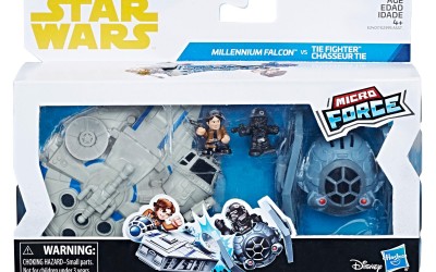 New Solo Movie Millennium Falcon vs. Tie Fighter Micro Force 2-Pack Set now in stock!