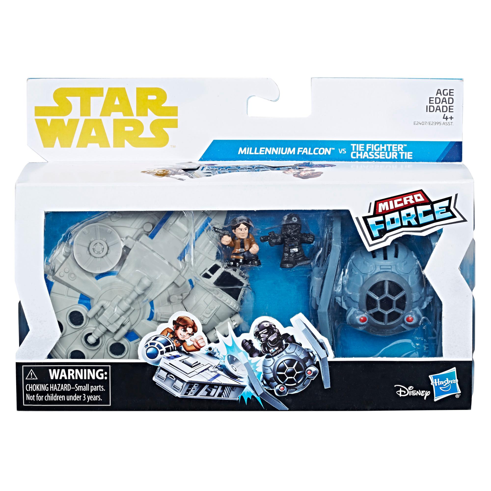 Solo: ASWS Millennium Falcon vs. Tie Fighter Micro Force 2-Pack Set 1