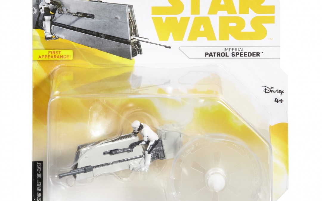 New Solo Movie Hot Wheels Imperial Patrol Speeder Vehicle Toy now available!