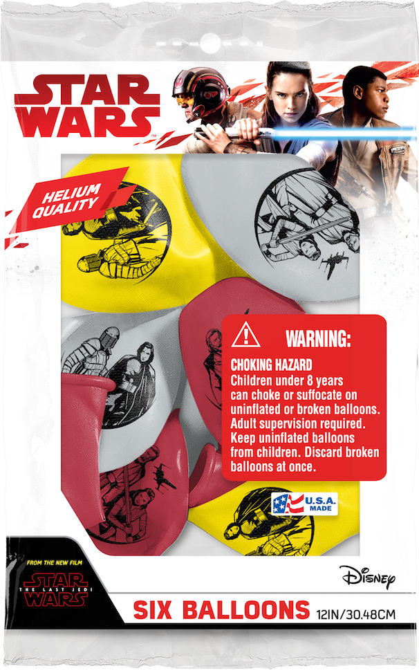 TLJ Pioneer Latex Balloons 6-Pack