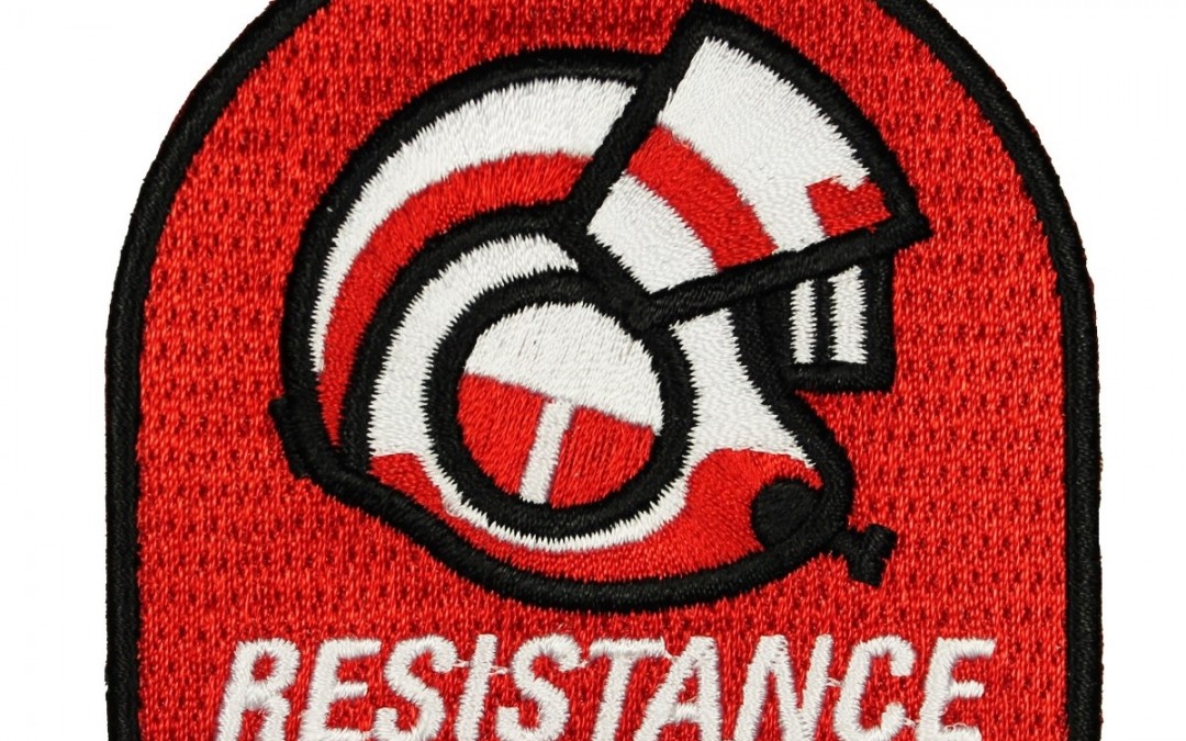 New Last Jedi X-Wing Helmet Resistance Iron On Patch now in stock!