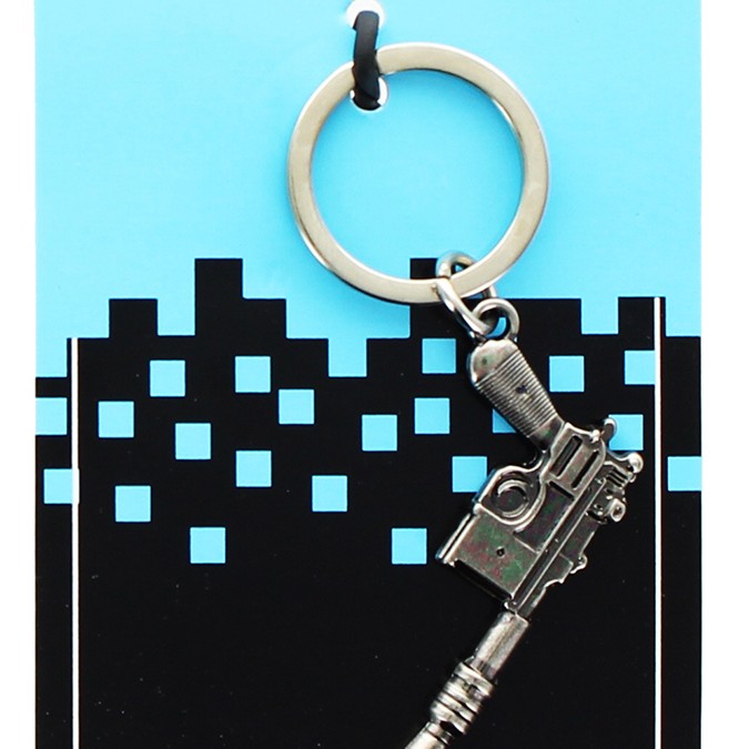New Solo Movie Nerd Block Han Solo Blaster Keychain now in stock!