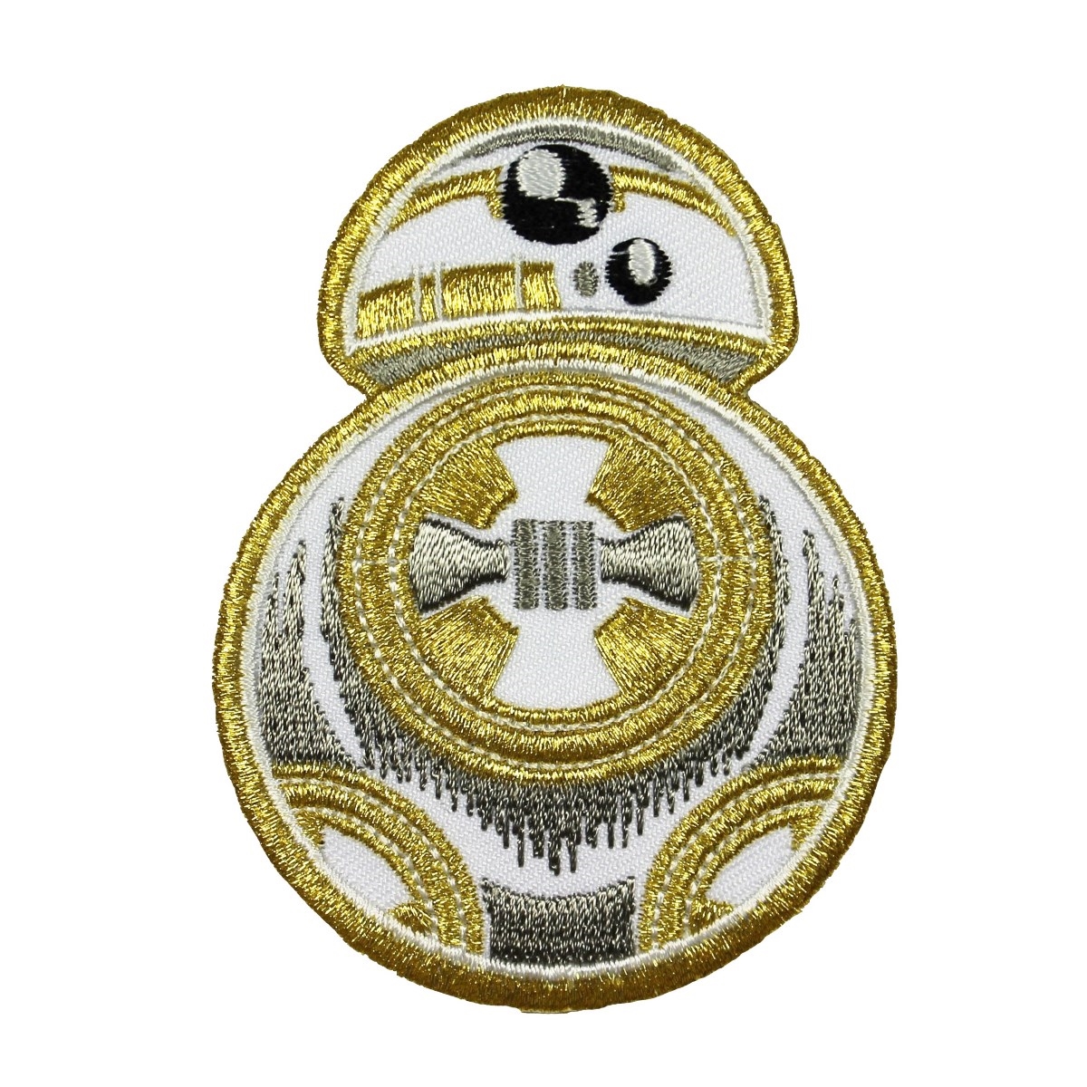 TLJ BB-8 Gold Embroidered Iron-On Patch 