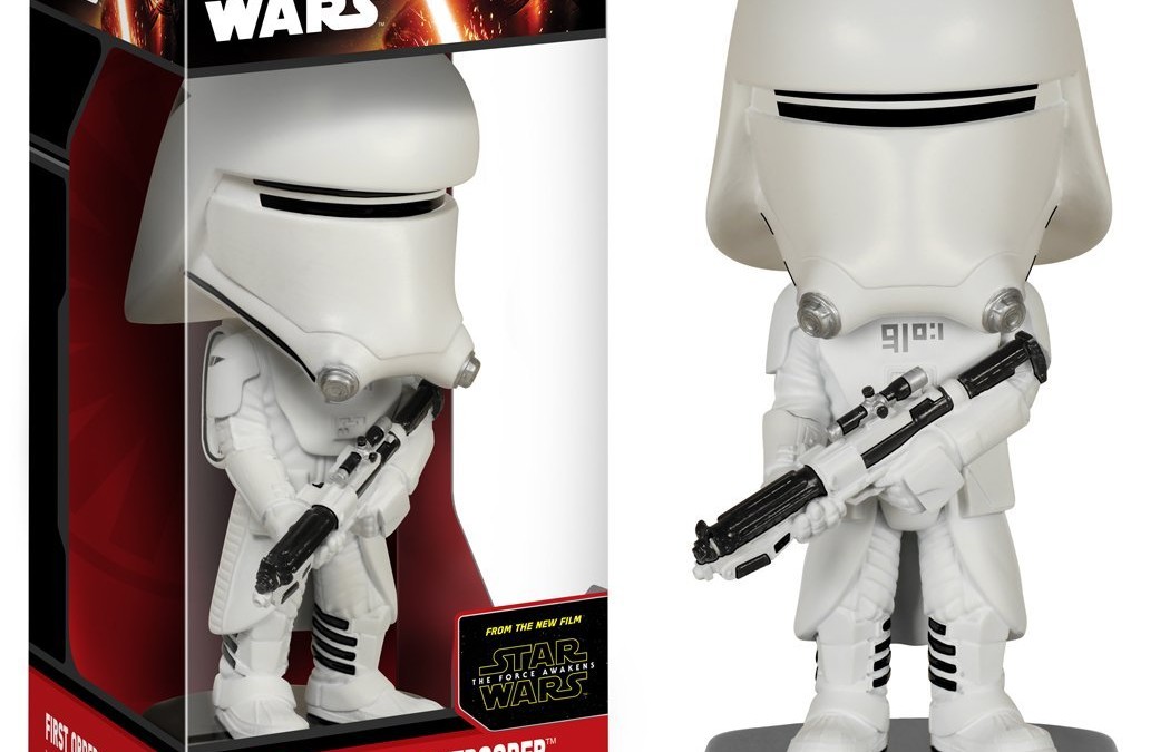New Force Awakens Funko Pop! First Order Snowtrooper Wobbler Toy now in stock!