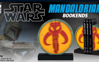 New Star Wars Boba Fett Mandalorian Symbol Bookends now available!