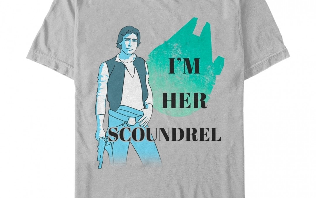 New Star Wars Valentine's Day "I'm Your Scoundrel" Han Solo T-Shirt in stock!