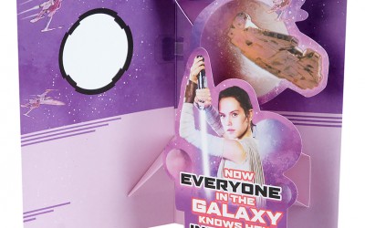 New Last Jedi Rey and BB-8 Valentine's Day Pop-Up Card now available!