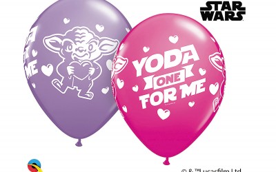New Star Wars "Yoda One for Me" Valentine's Day Latex Balloon Assortment available now!