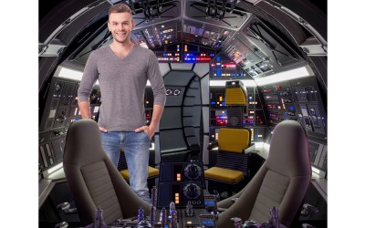 New Solo Movie Millennium Falcon Cockpit/Backdrop Cardboard Standee now in stock!