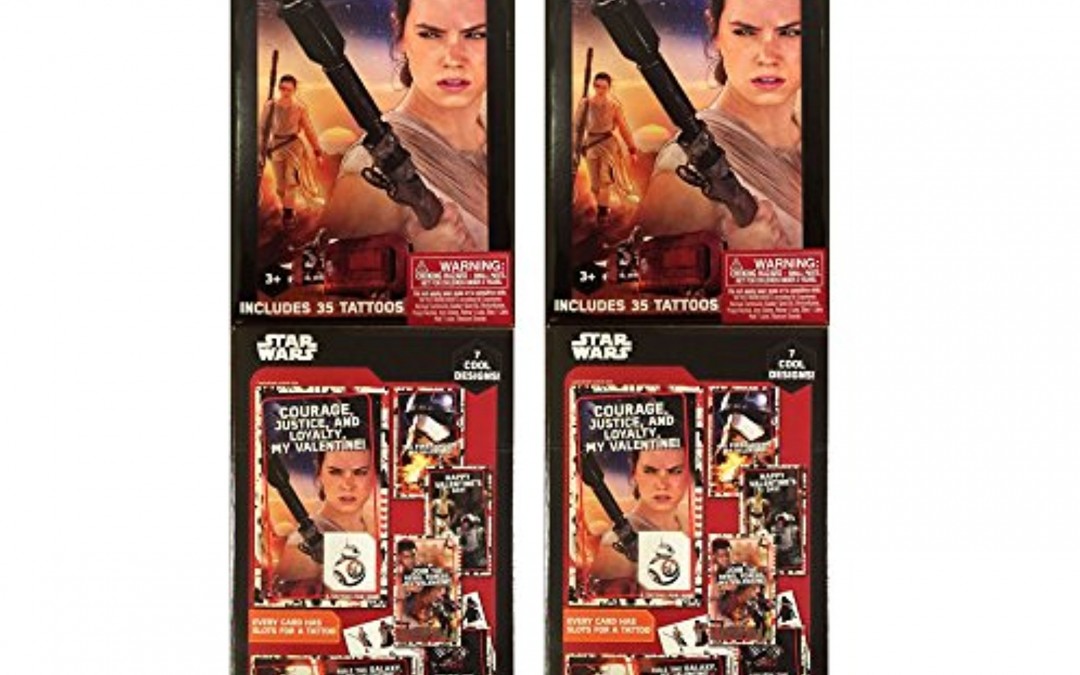 New Force Awakens Valentine's Day Cards and Tattoos 2 Box Pack now available!