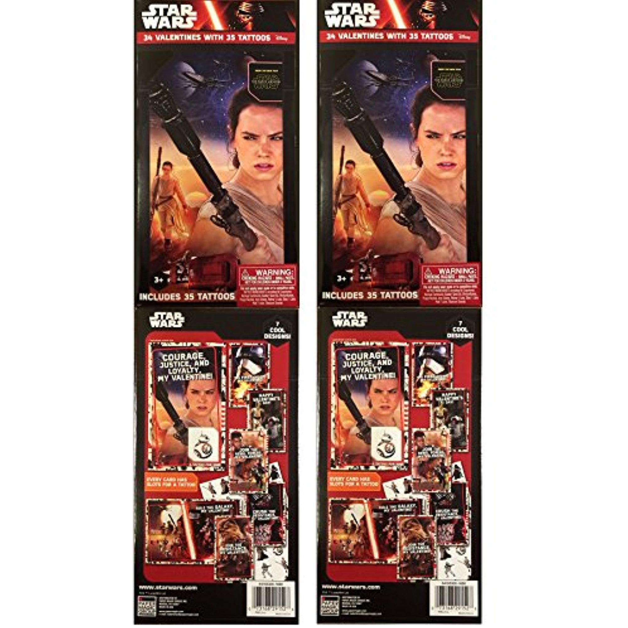 TFA Valentine's Day Cards and Tattoos 2 Box Pack