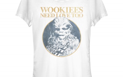 New Star Wars "Wookiees Need Love Too" Valentine's Day T-Shirt now available!