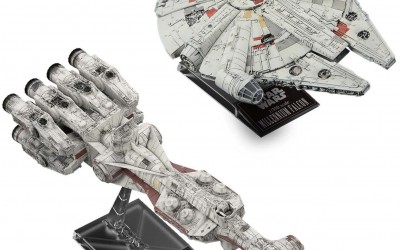 New Solo Movie Blockade Runner & Millennium Falcon Plastic Model Kit Set available now!