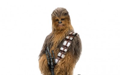 New Last Jedi Chewbacca Holding Bow Life-Size Cardboard Cutout Standee now available!
