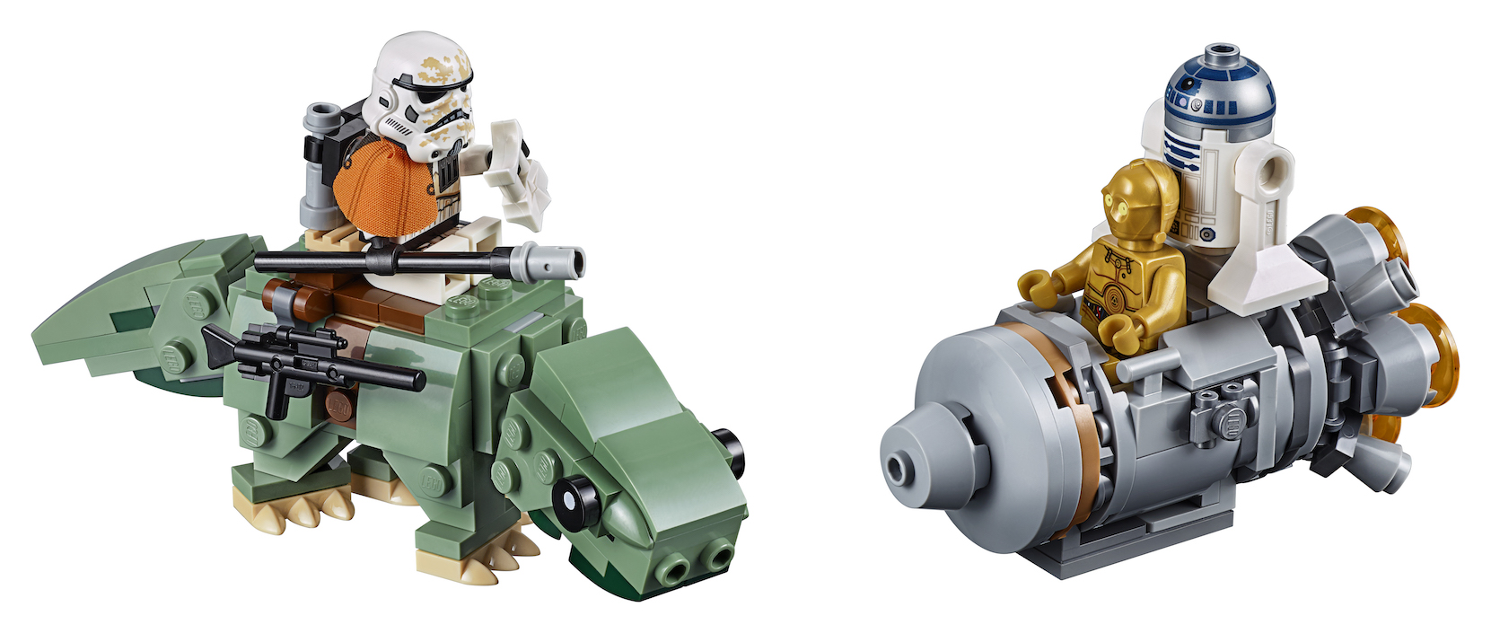 ANH Escape Pod vs. Dewback Micro Fighter Lego Set 4