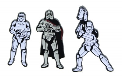 New Last Jedi First Order Stormtrooper Enamel Collector Pin 3-Pack now available!