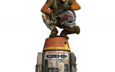 New Star Wars Rebels Ezra and Chopper Cardboard Standee now available!