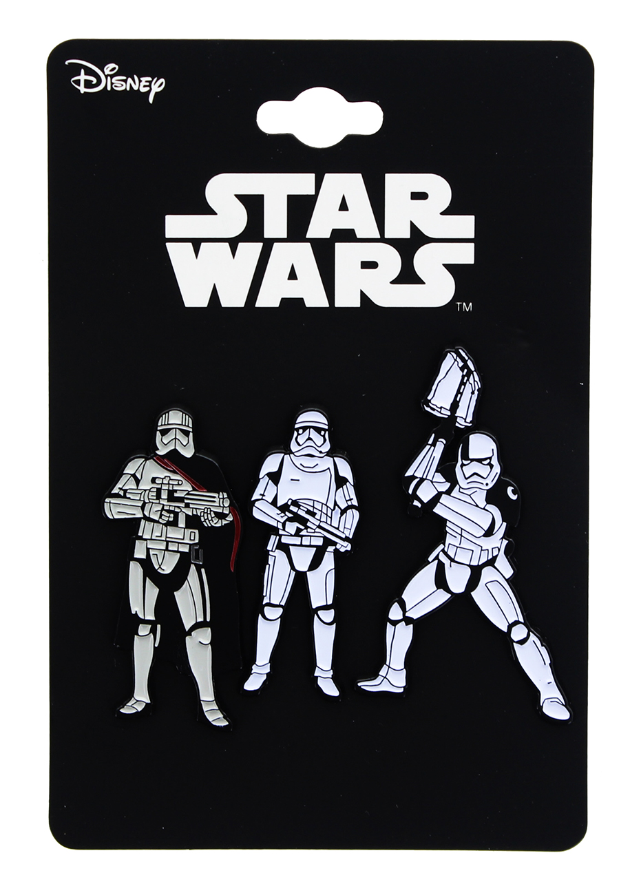 TLJ First Order Stormtrooper Enamel Collector Pin 3-Pack 1