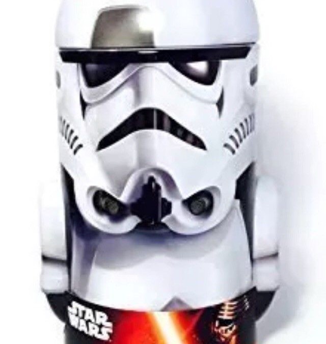 New Force Awakens Stormtrooper Rounded Tin Coin Bank now available!