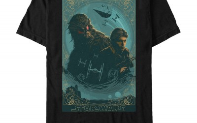 New Solo Movie Ornate Han & Chewie Frame T-Shirt now available!