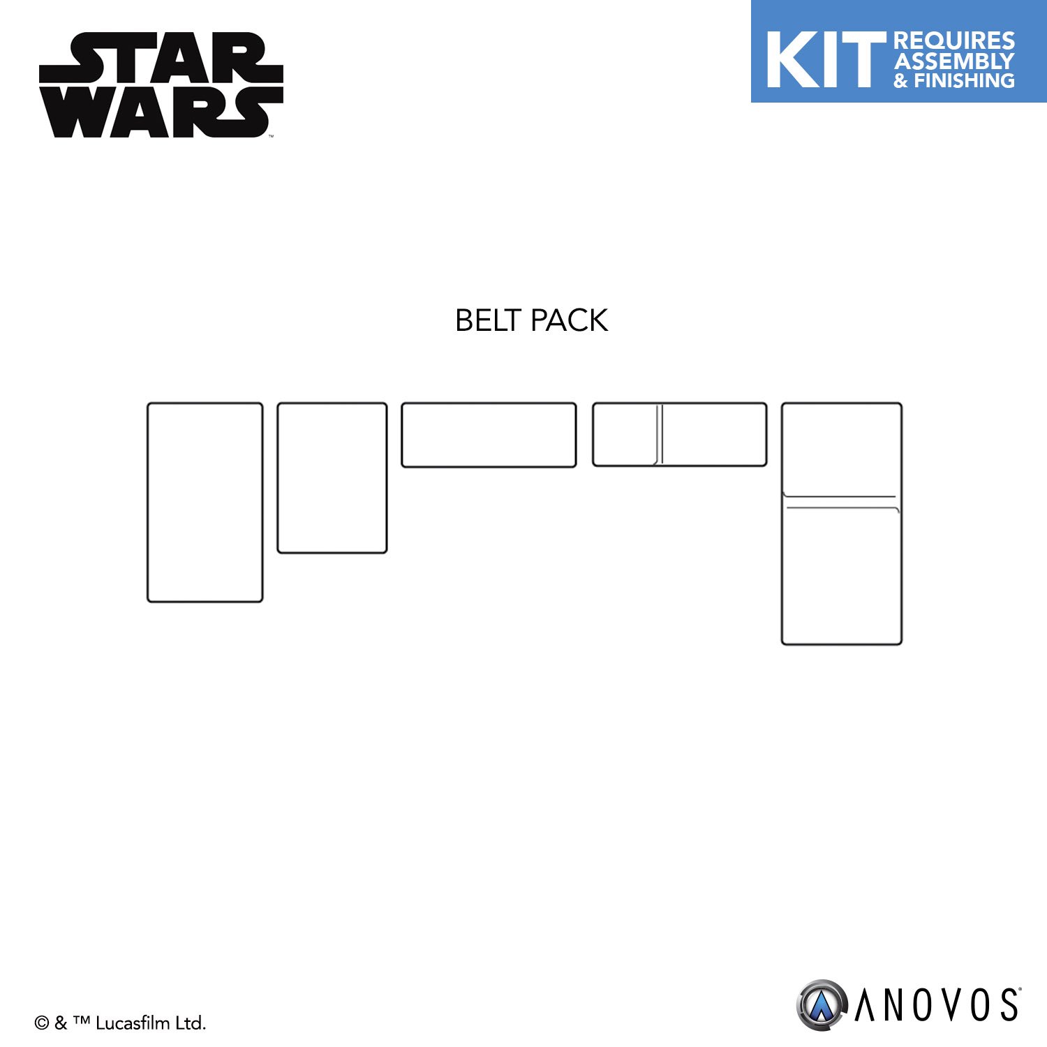 TLJ FO Stormtrooper Replacement Parts Armor Kit 8