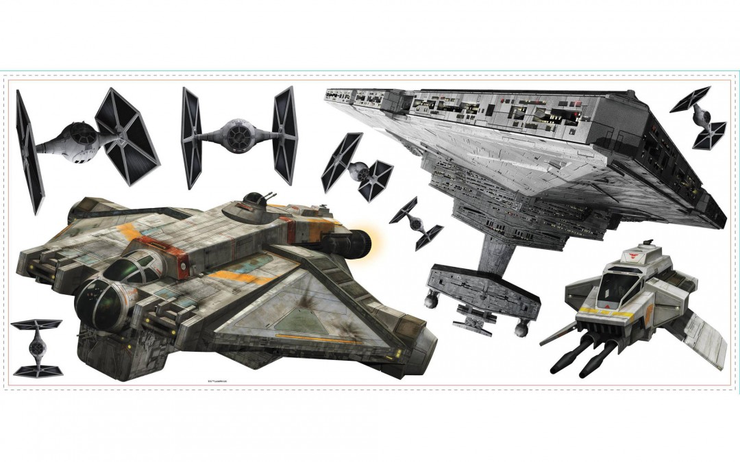 New Star Wars Rebels Rebel and Imperial Ships Wall Decal Set available now!