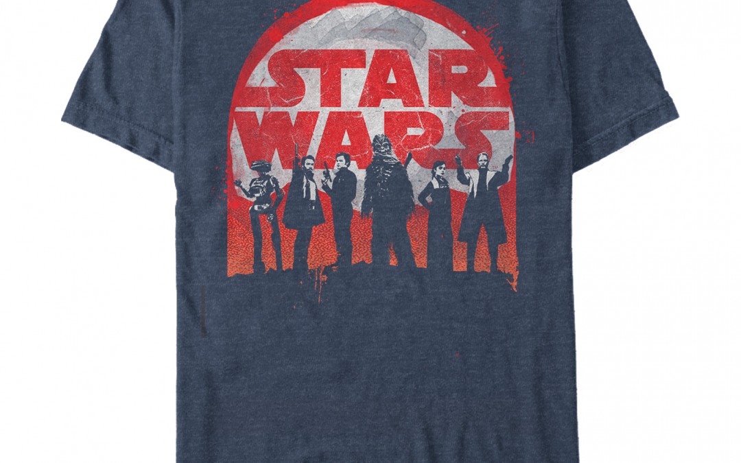 New Solo Movie Logo Character Splatter Print T-Shirt available now!