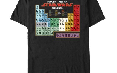 New Star Wars Periodic Table of Elements Graphic T-Shirt now available!