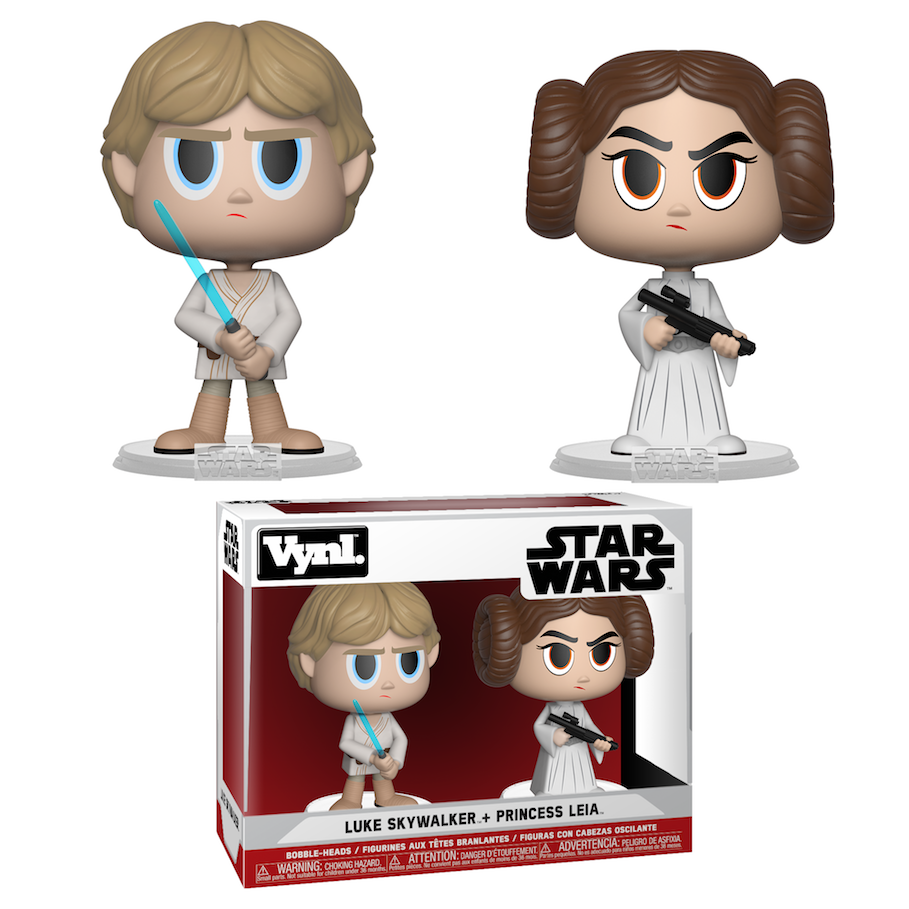 ANH FP Princess Leia & Luke Skywalker Vynl Figure 2-Pack