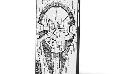 New Star Wars Millennium Falcon Schematics iPhone Case now available!
