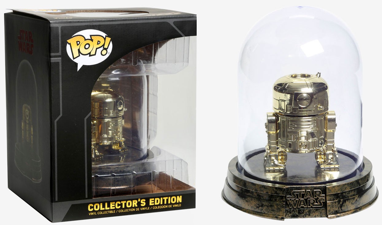 TLJ Funko Pop! R2-D2 Gold Bobble Head Toy