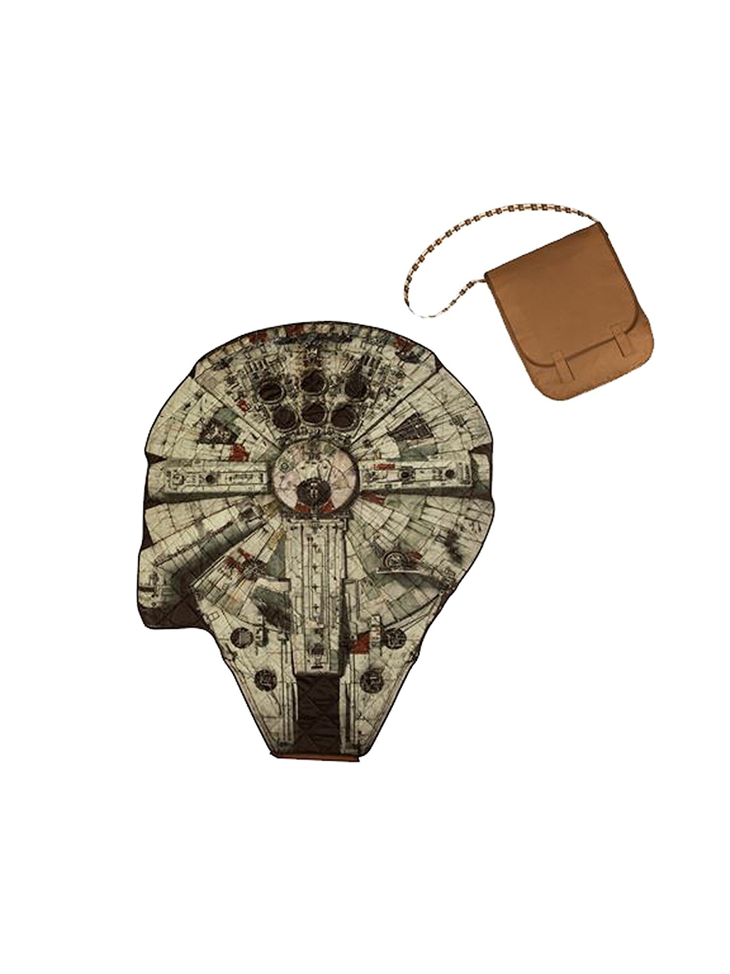 SW Millennium Falcon Picnic Blanket and Chewbacca Messenger Bag 3