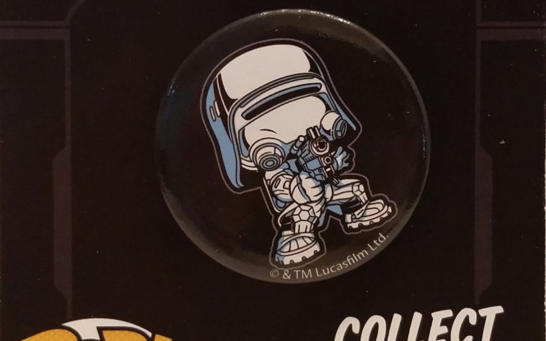New Force Awakens First Order Snowtrooper Funko Button Pin now available!