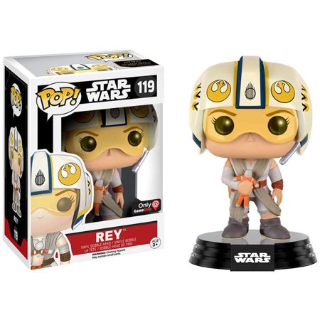 New Force Awakens Funko Pop! Rey (X-Wing Helmet) Bobble Head Toy now in stock!
