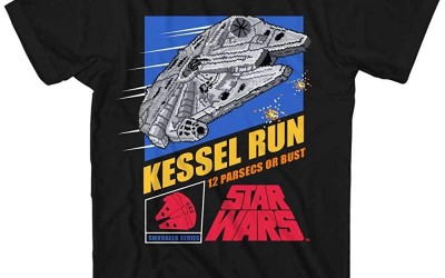 New Star Wars Millennium Falcon Kessel Run Graphic T-Shirt now available!