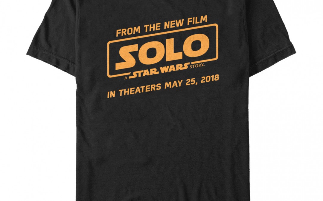 New Solo Movie New Film Logo Text T-Shirt now available!