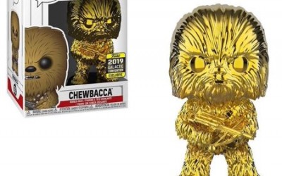 New Star Wars Funko Chewbacca Gold Chrome Bobble Head Toy available!
