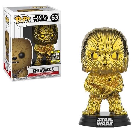 New Star Wars Funko Chewbacca Gold Chrome Bobble Head Toy available!
