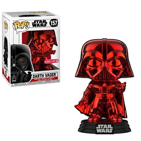 New Star Wars Funko Darth Vader Red Chrome Bobble Head Toy available now!
