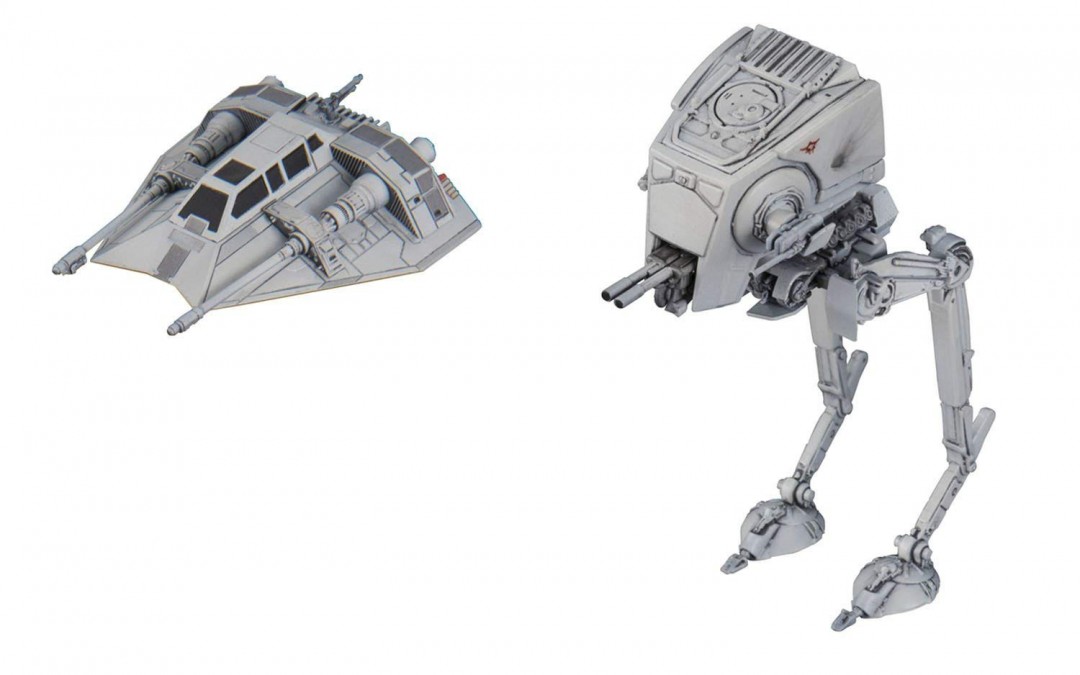 New Empire Strikes Back AT-ST & Snowspeeder Model Kit Set available now!