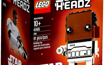 New Force Awakens Finn Brick Headz Lego Set available!